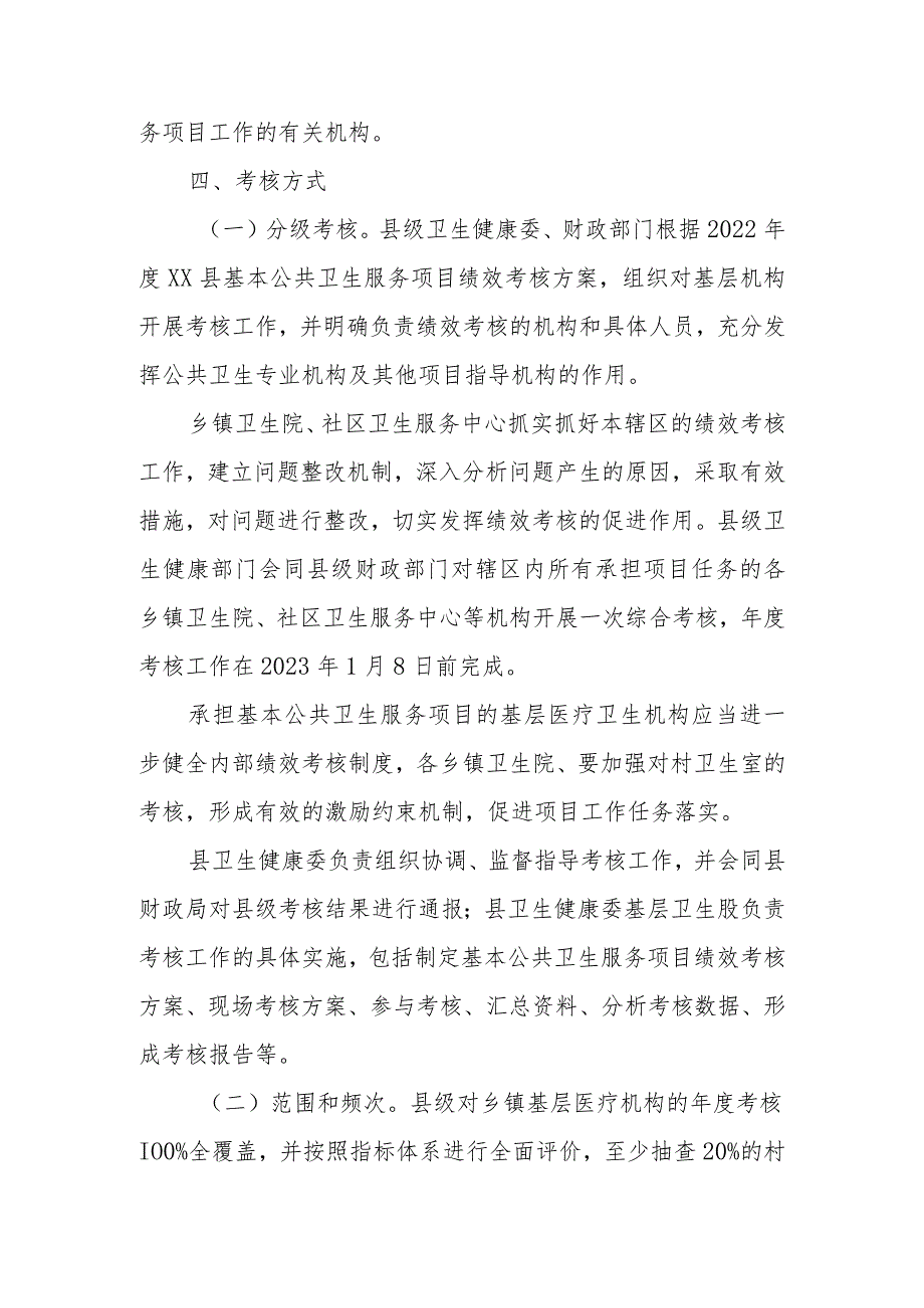 XX县2022年度基本公共卫生服务项目绩效考核方案.docx_第3页