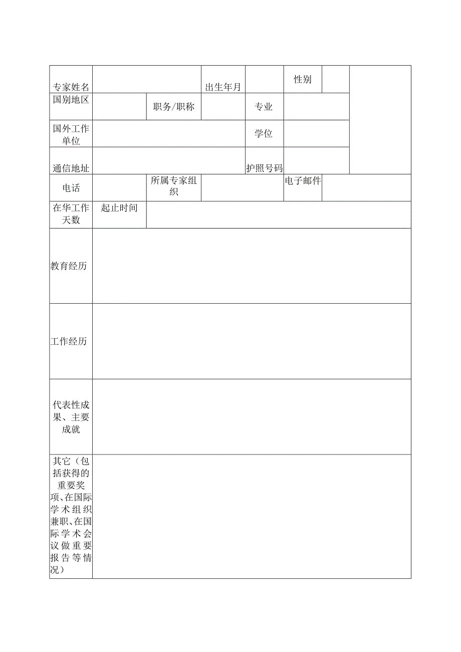 西北农林科技大学专业外籍教师项目申请019年度.docx_第3页