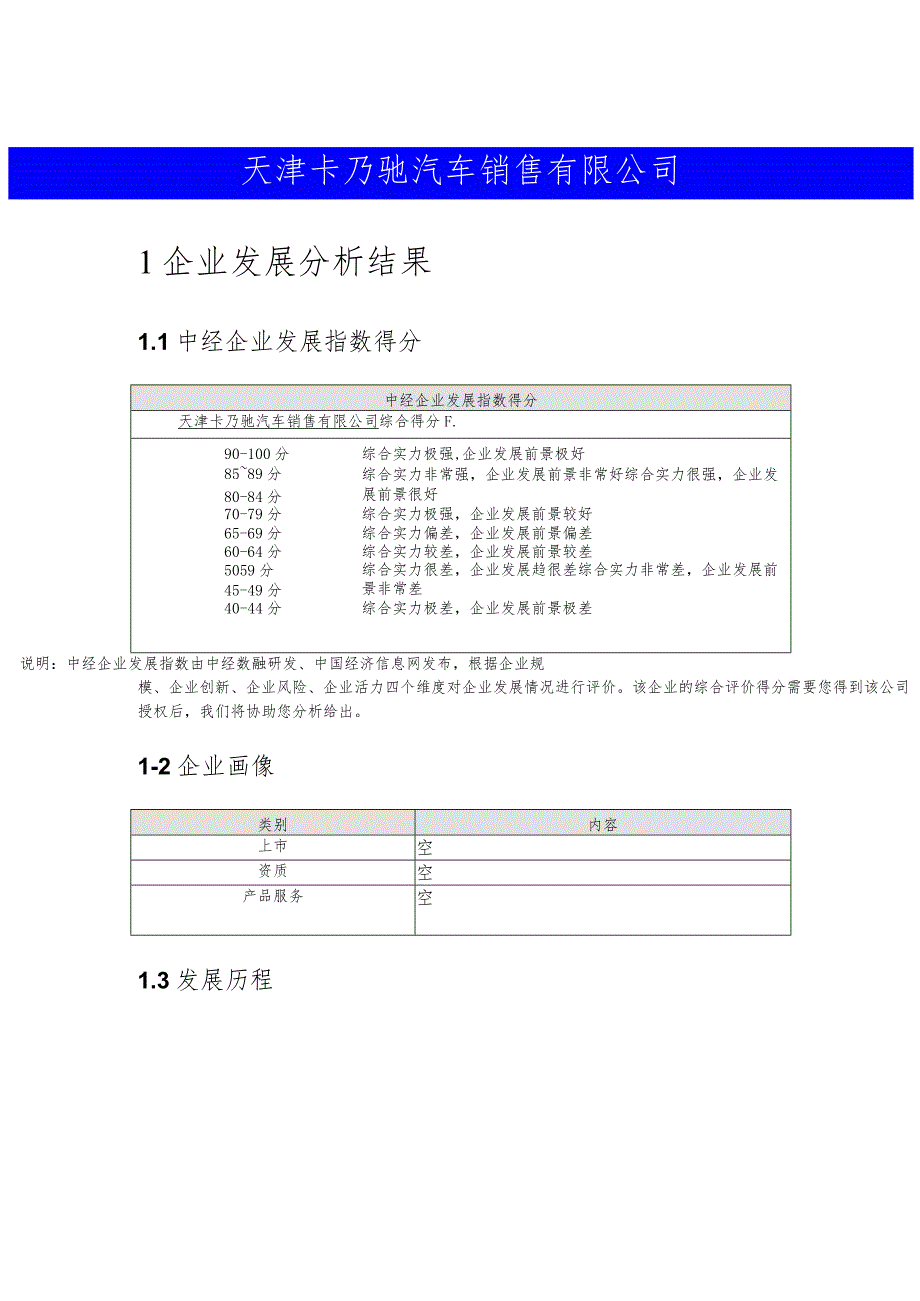 天津卡乃驰汽车销售有限公司介绍企业发展分析报告.docx_第2页