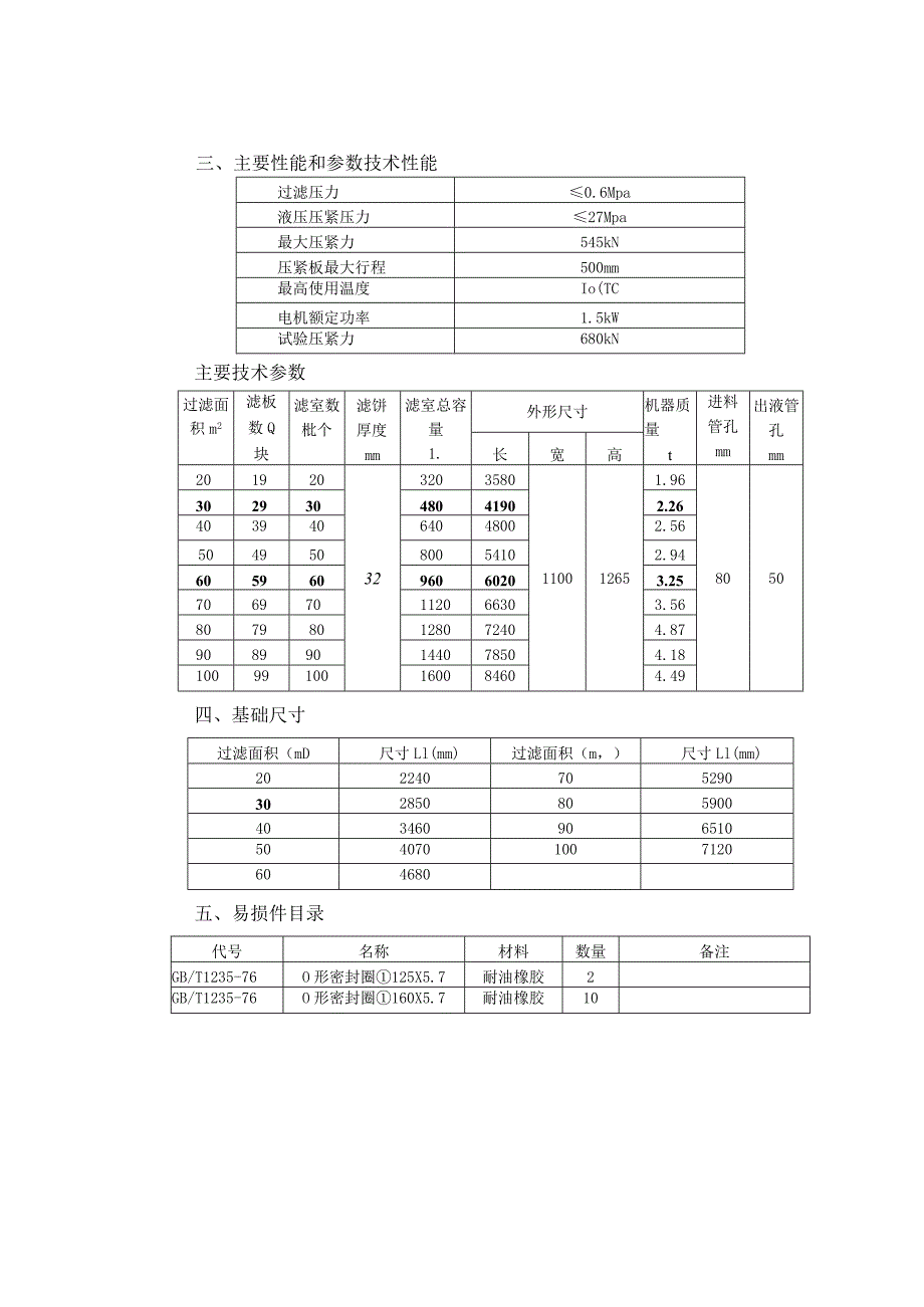 XMYJ20-100800-UB机械保压压滤机主要性能和参数主要性能和参数.docx_第2页