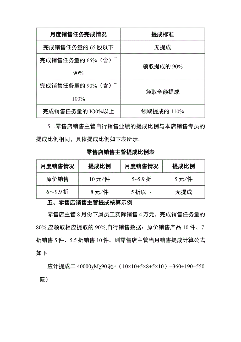 零售店销售主管提成方案.docx_第2页