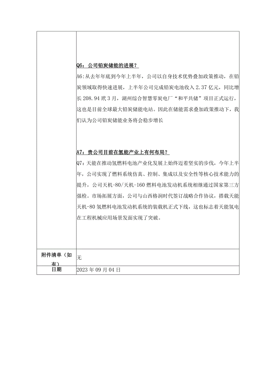 证券代码688819证券简称天能股份天能电池集团股份有限公司投资者关系活动记录表.docx_第3页