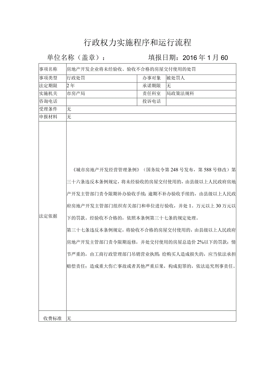 行政权力实施程序和运行流程 .docx_第1页