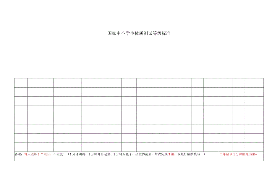 绿园小树苗成长锻炼记录表.docx_第2页