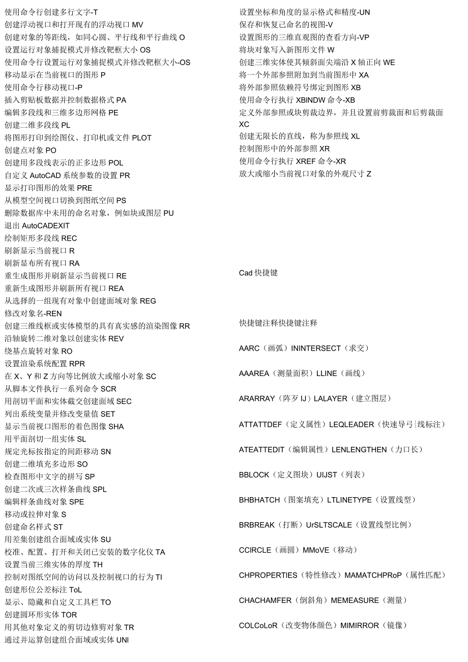 CAD快捷键一览表.docx_第2页