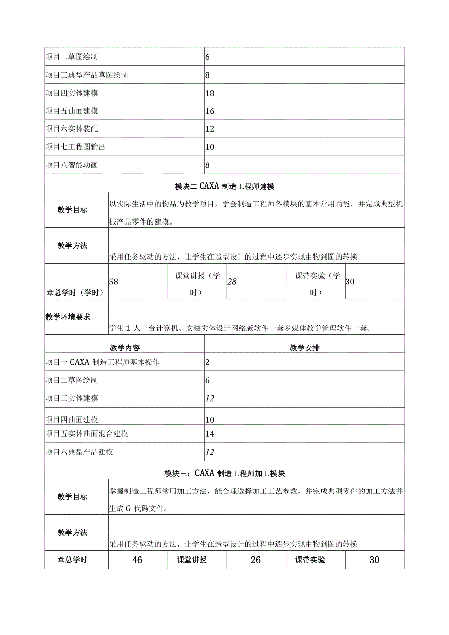 《CADCAM软件应用》课程教学大纲.docx_第3页