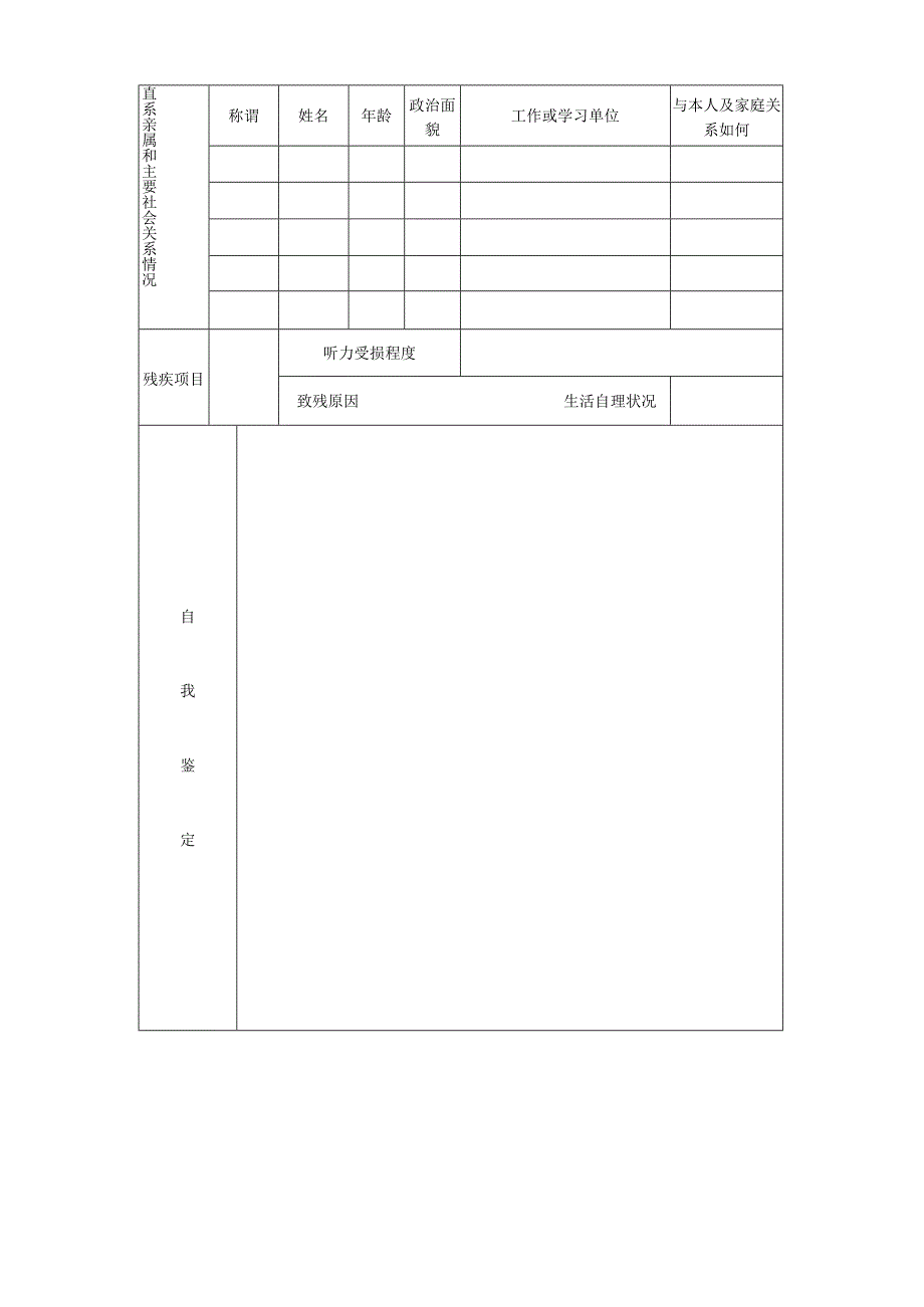 金陵科技学院二○一八年单独招生特教考试报名登记表.docx_第3页