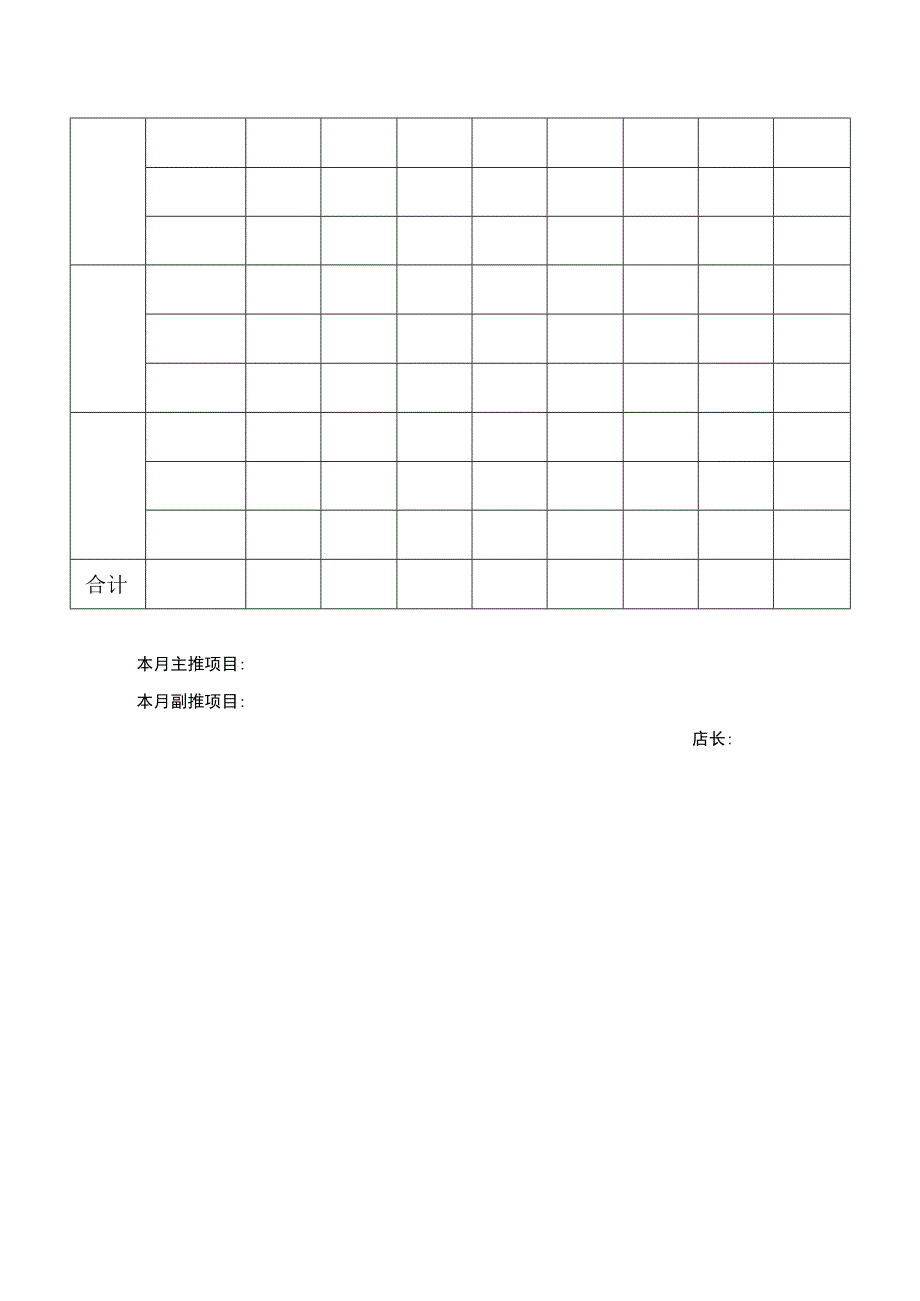 美容师月销售计划表.docx_第2页