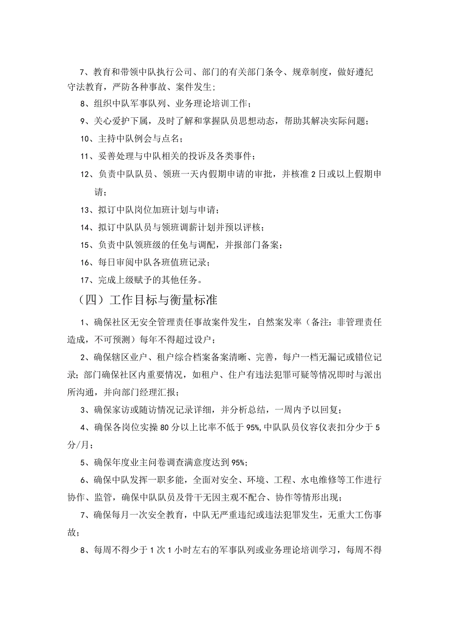 房地产企业屋村工程物业管理部主管职务说明书.docx_第2页