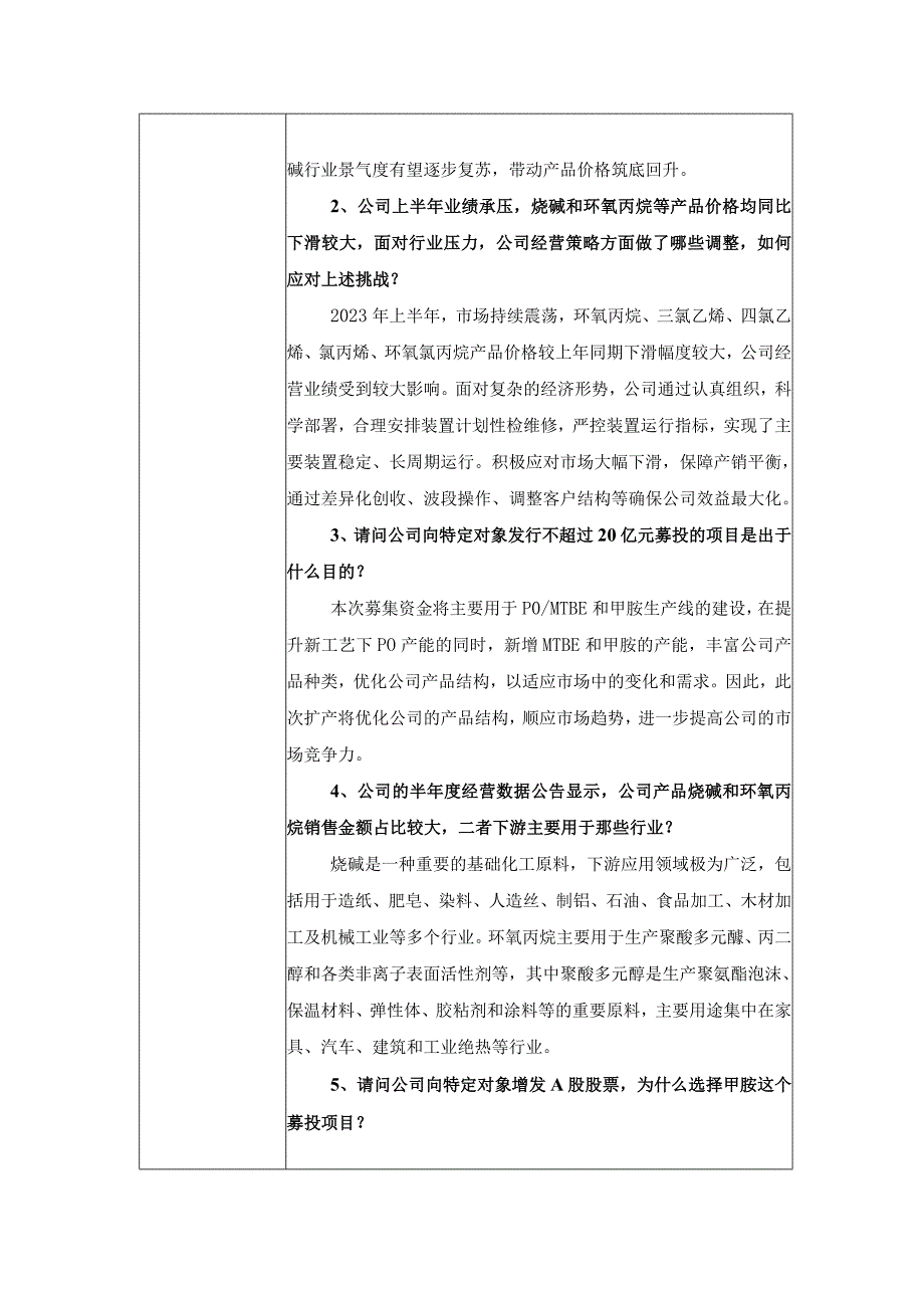 证券代码601678证券简称滨化股份滨化集团股份有限公司投资者关系活动记录表.docx_第2页