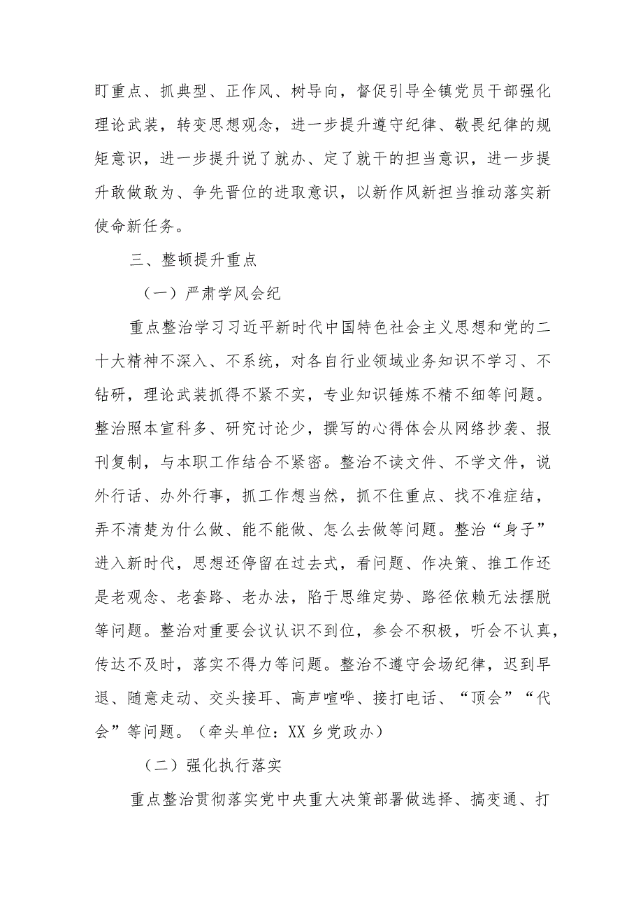 “铸魂强基 扛旗争先”干部作风整顿提升行动方案.docx_第2页