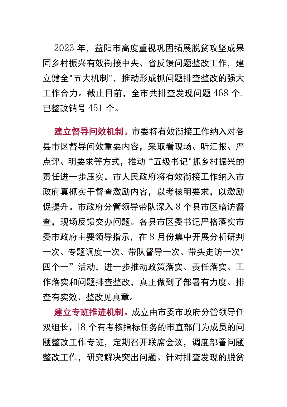 建立五大机制 抓实问题整改.docx_第1页