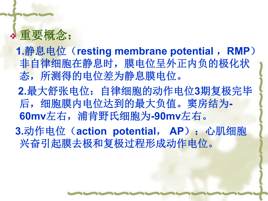 抗心律失常药之正常心肌细胞电生理心律失常发生机制名师编辑PPT课件.ppt_第3页