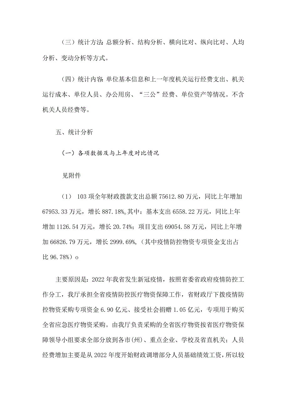 吉林省工业和信息化厅 2022 年度机关运行成本调查统计分析报告.docx_第3页