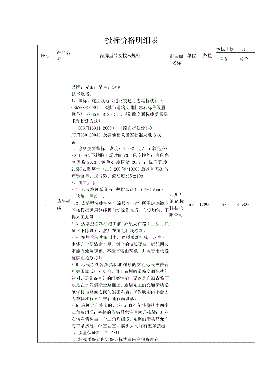 投标价格明细表.docx_第1页