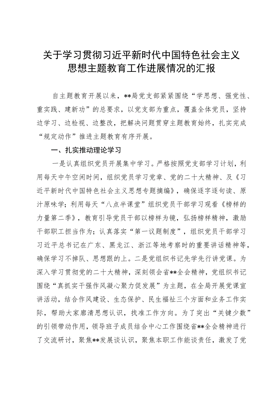 主题教育阶段性汇报.docx_第1页