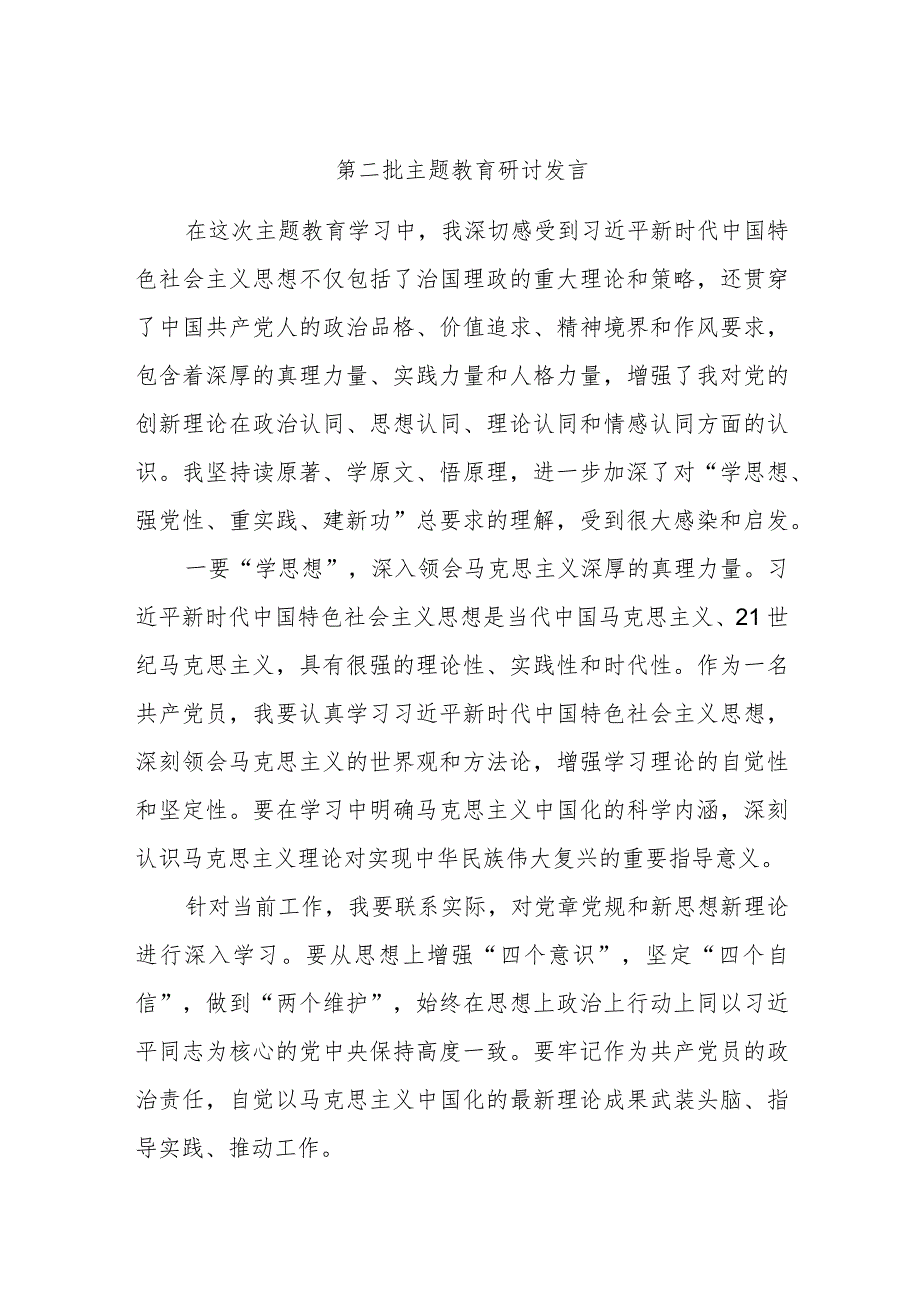 第二批主题教育研讨发言 (4).docx_第1页