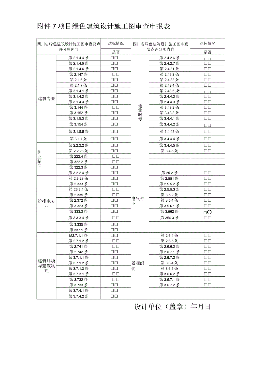 项目绿色建筑设计施工图审查申报表.docx_第1页