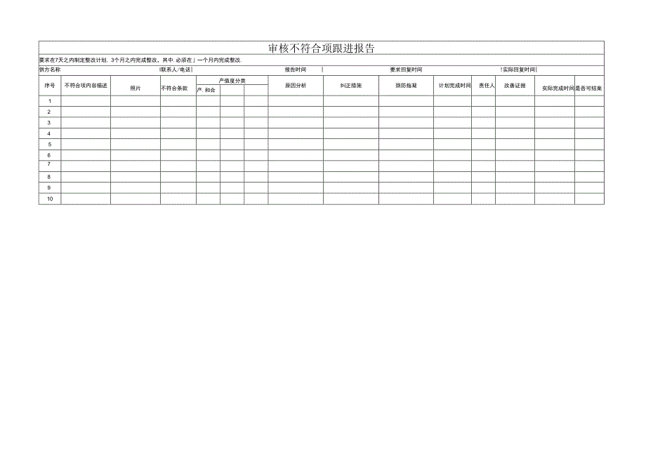 审核不符合项跟进报告.docx_第1页