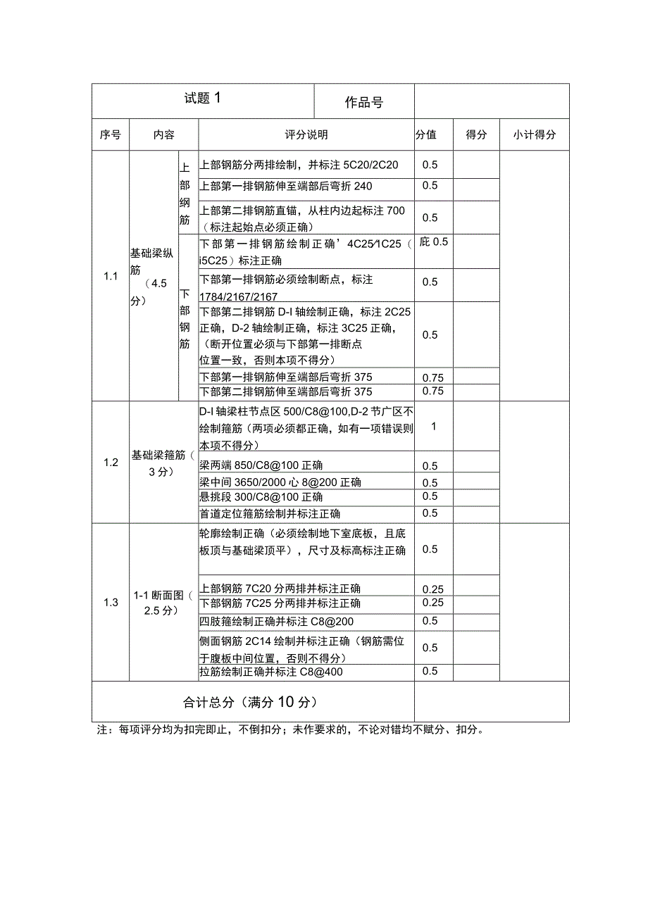 GZ066 建筑工程识图赛项正式赛卷结构绘图题-答案-2023年全国职业院校技能大赛赛项正式赛卷.docx_第1页