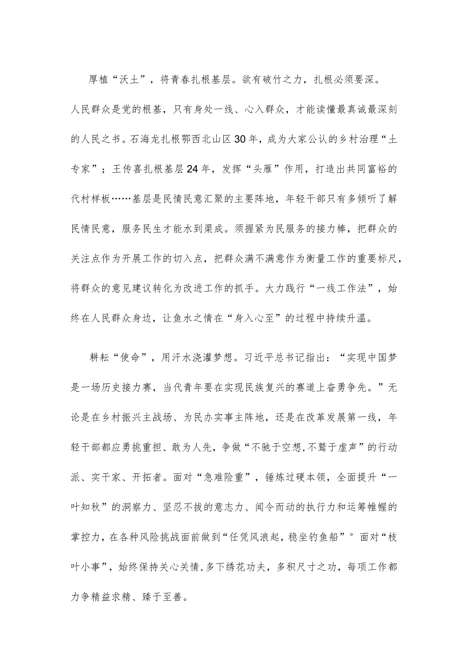 学习遵循同团中央新一届领导班子成员集体谈话时重要讲话心得体会.docx_第2页