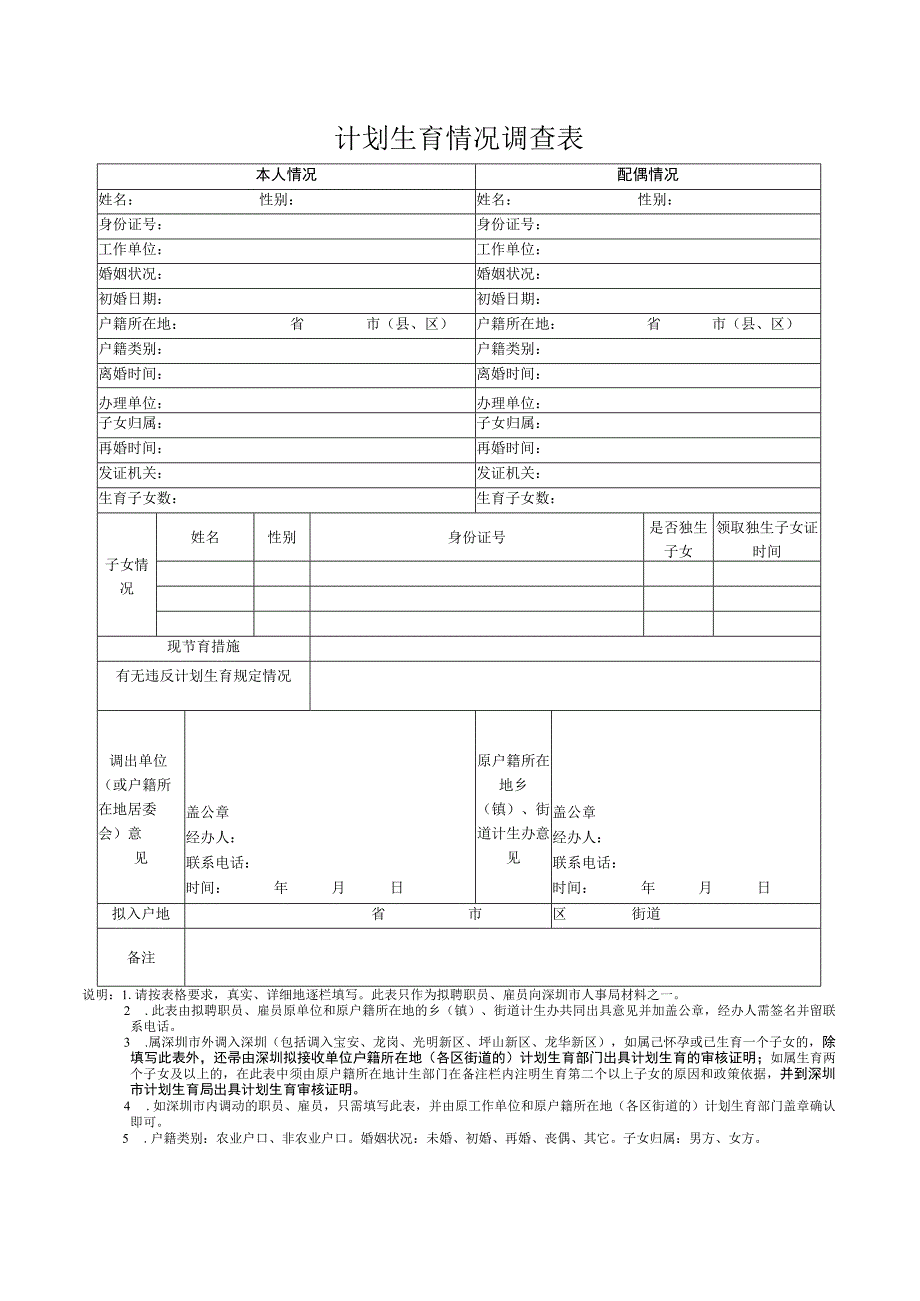 计划生育情况调查表.docx_第1页