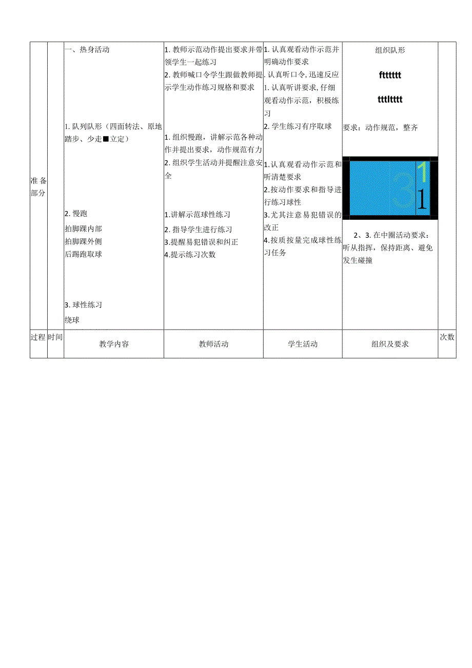 新课标水平二《足球脚背正面踢球》体育与健康教案.docx_第2页