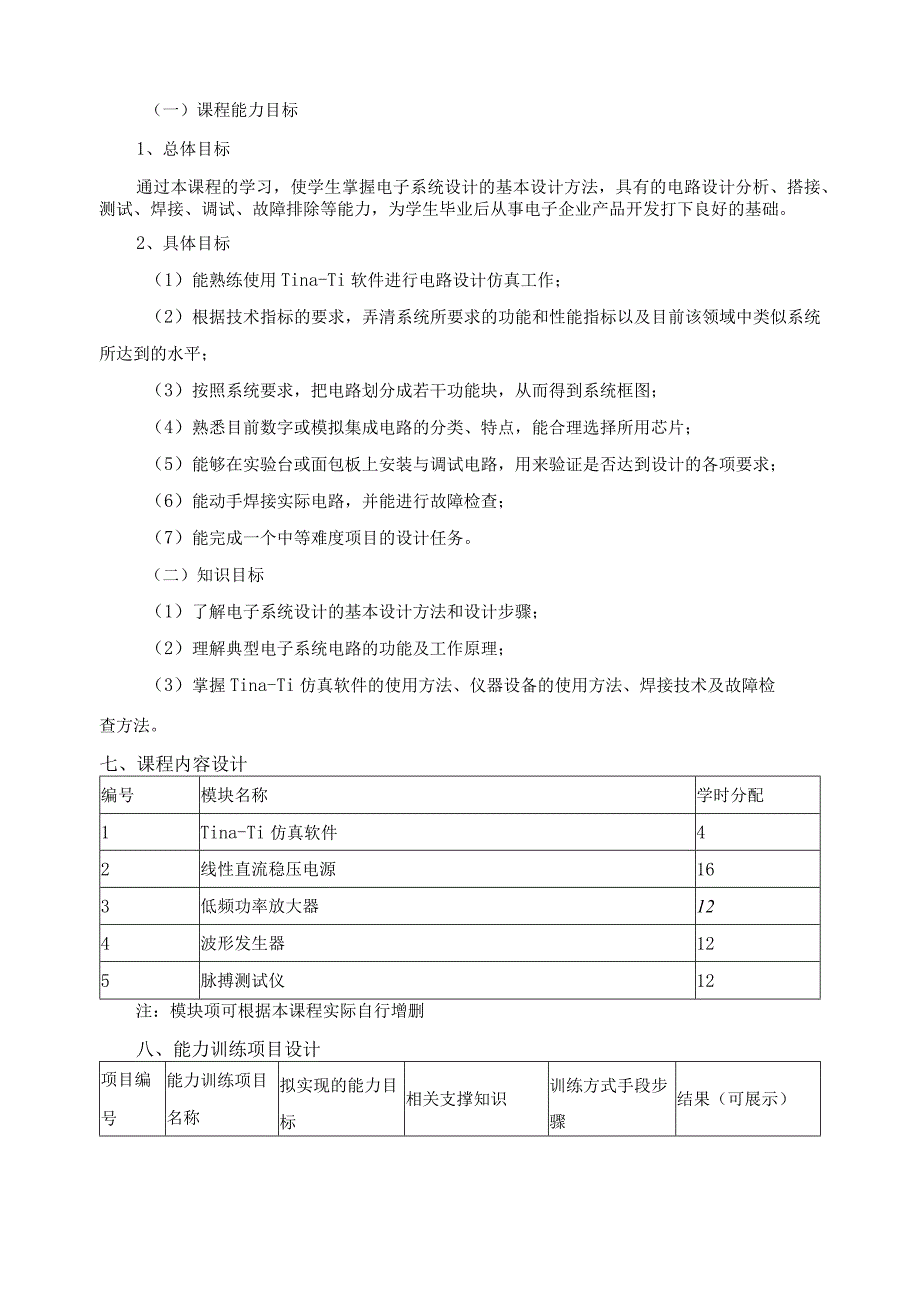 《电子系统设计》课程标准.docx_第2页