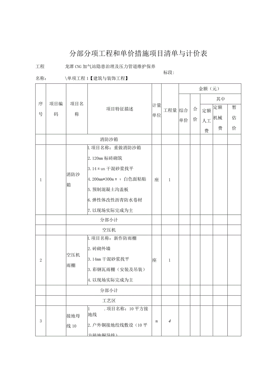 分部分项工程和单价措施项目清单与计价表.docx_第1页