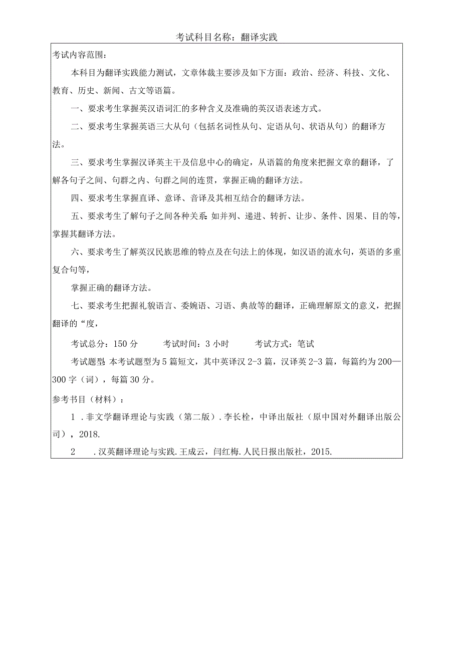 考试科目名称翻译实践.docx_第1页