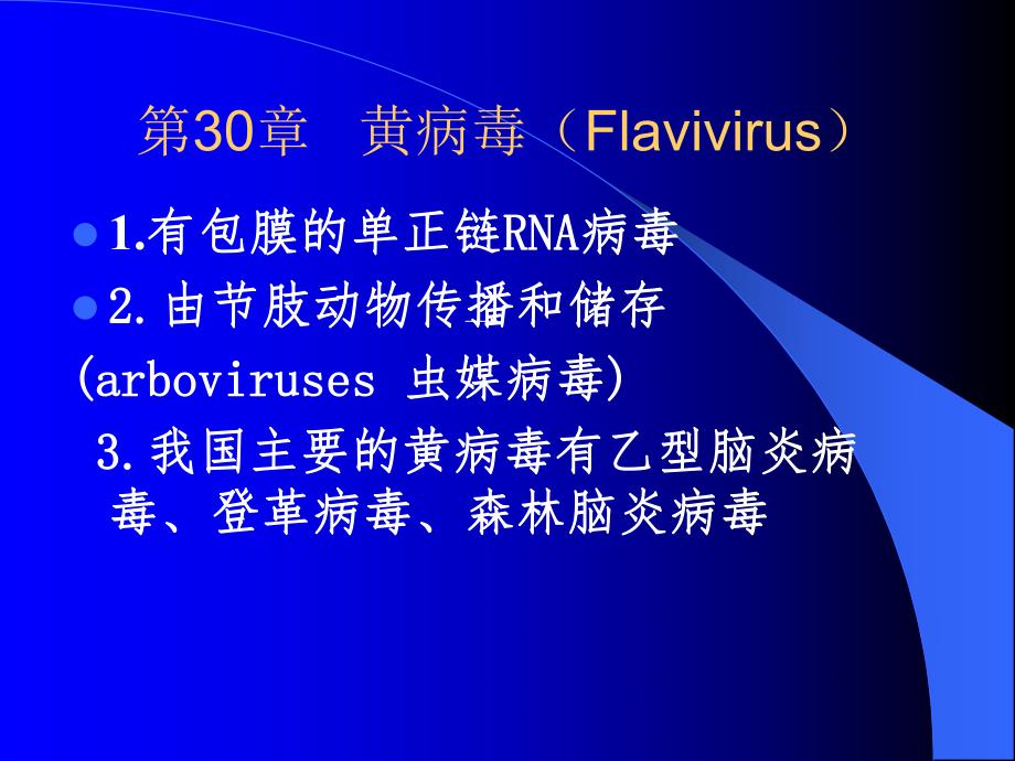 第30章黄病毒Flavivirus名师编辑PPT课件.ppt_第1页