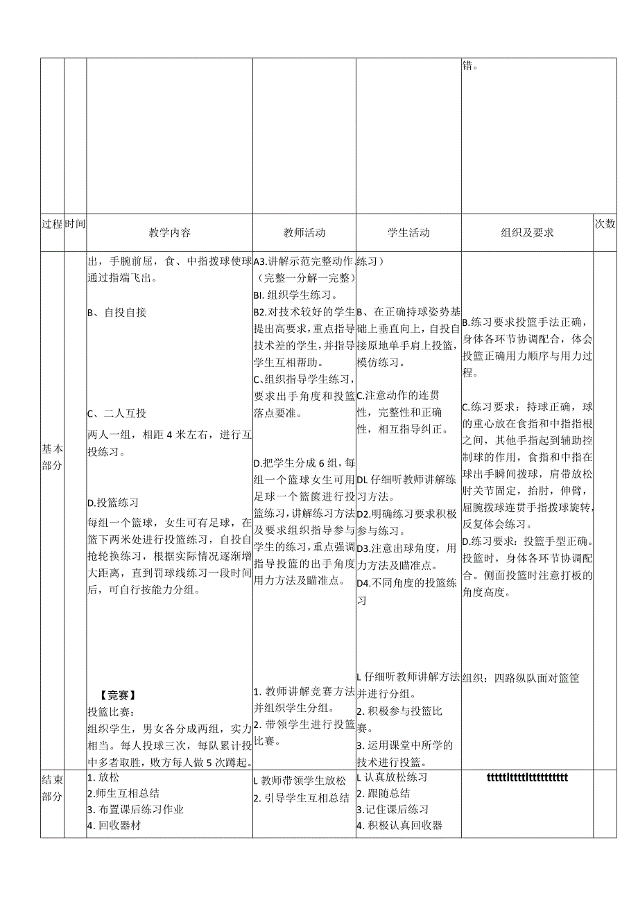 七年级新课标水平四《原地单手肩上投篮》体育与健康教案.docx_第2页