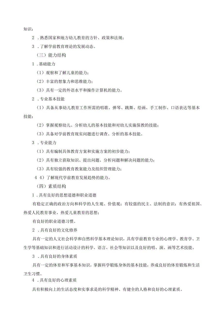 学前教育专业人才培养方案.docx_第2页