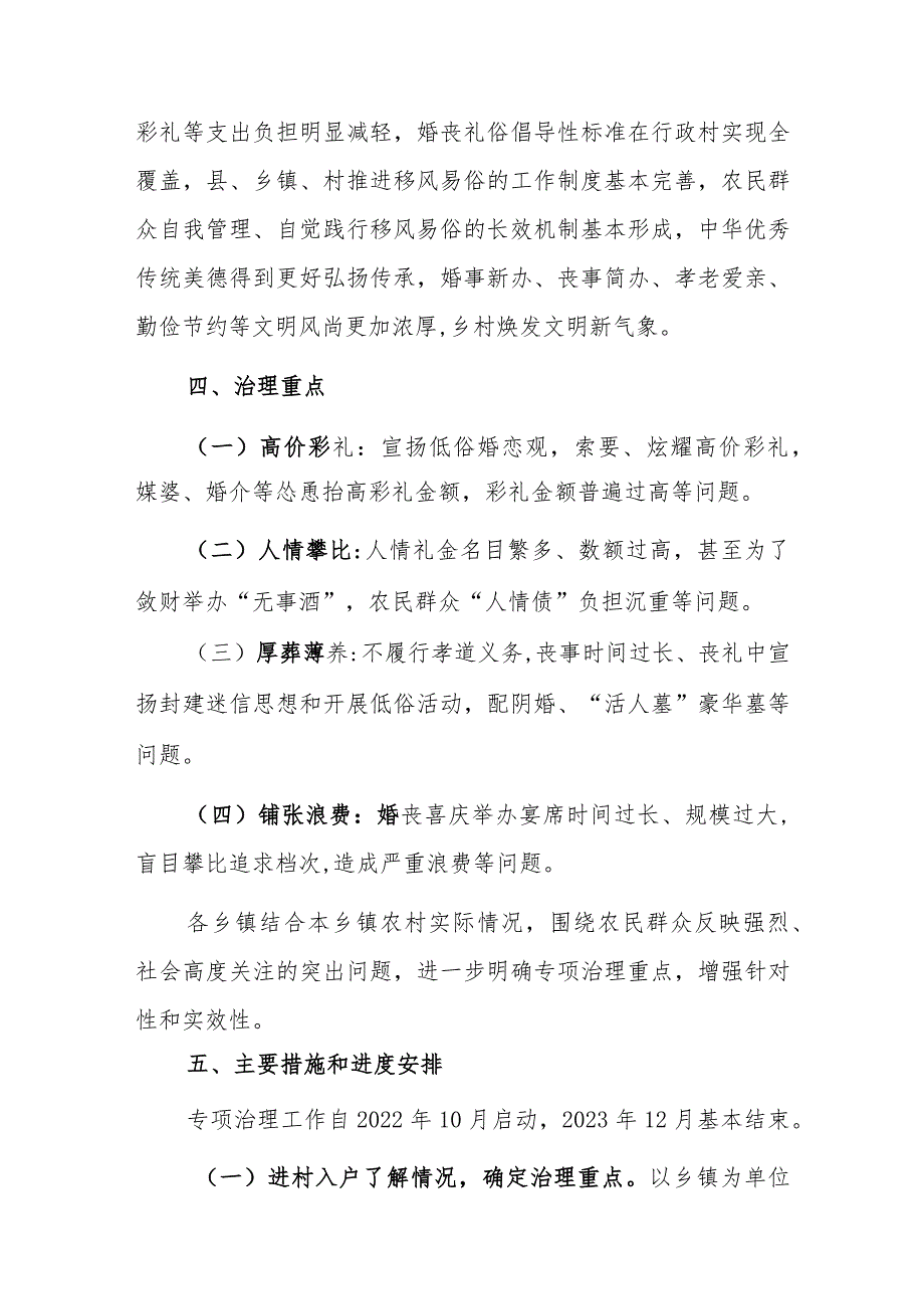 XX县开展高价彩礼、大操大办等农村移风易俗重点领域突出问题专项治理工作方案.docx_第3页