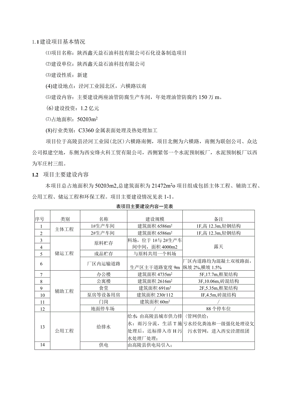 陕西鑫天益石油科技有限公司石化设备制造项目环境影响报告书简本.docx_第2页