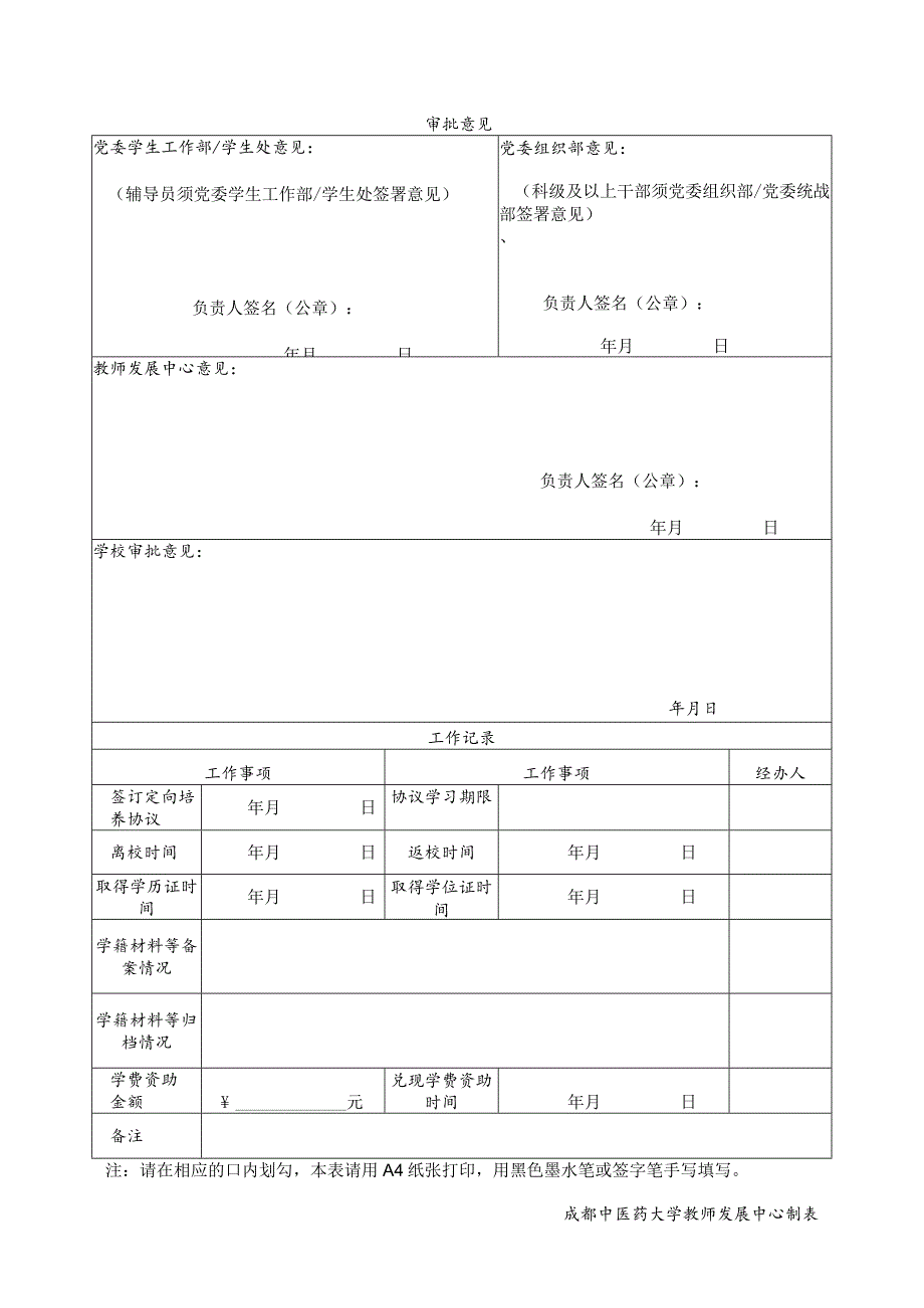 部门报考人员用表成都中医药大学申请报考2024年硕、博士研究生审批表.docx_第2页