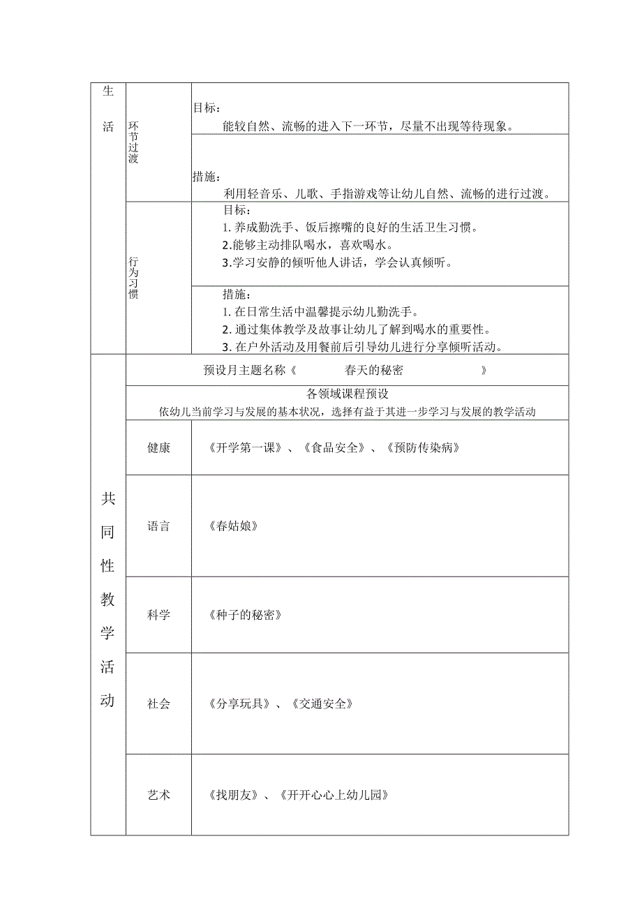 山村幼儿园二月教育活动计划表.docx_第2页