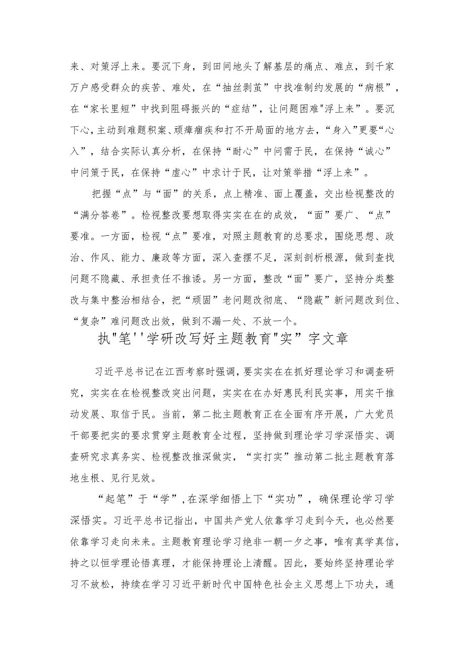 （2篇）2023年第二批主题教育把握好“三对关系”心得体会发言.docx_第2页