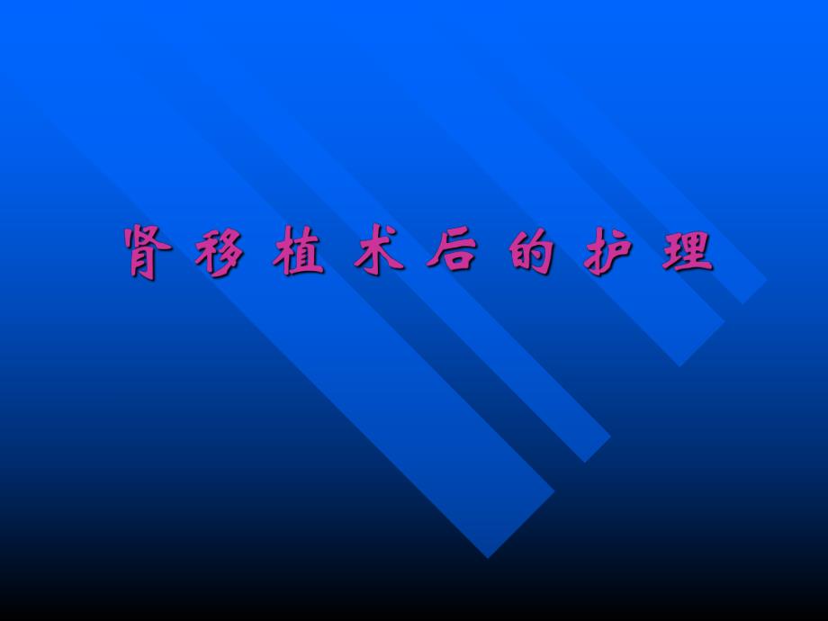 肾移植术后的护理.ppt_第1页