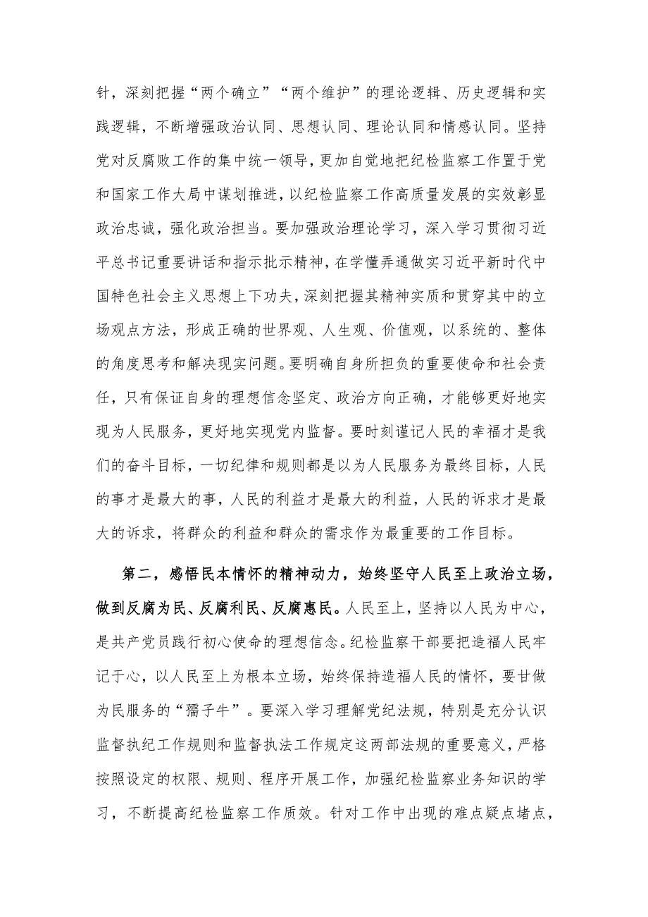 纪检监察干部主题教育交流研讨发言提纲2023.docx_第2页