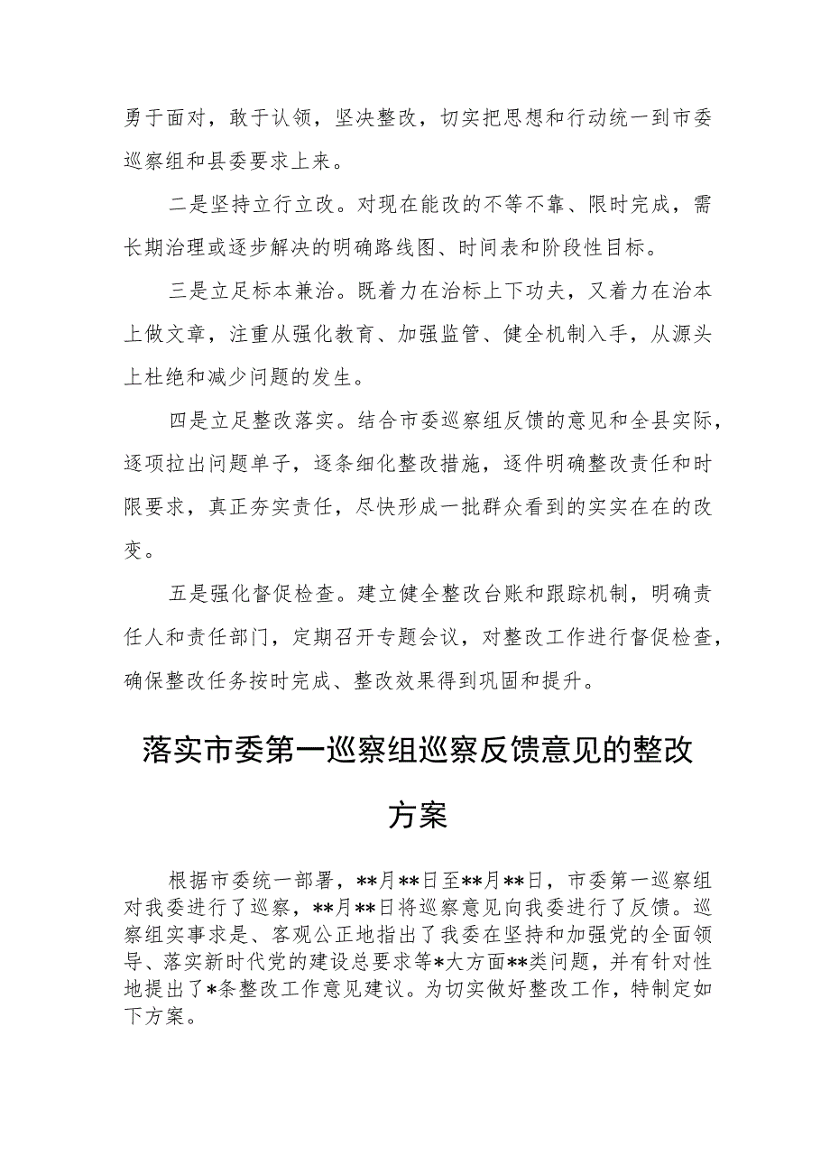 某市委巡察反馈意见整改落实方案.docx_第2页