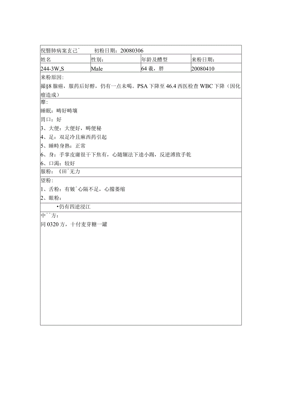 资深中医医师病案记录-中药方 (338).docx_第1页