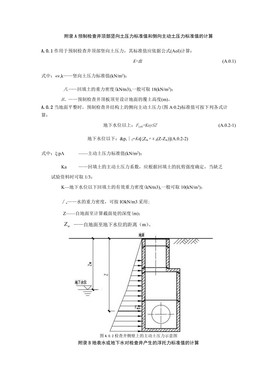 预制检查井顶部竖向土侧向主动土压力、车辆荷载布置和地面车辆荷载对检查井作用标准值、最大裂缝宽度计算.docx_第1页