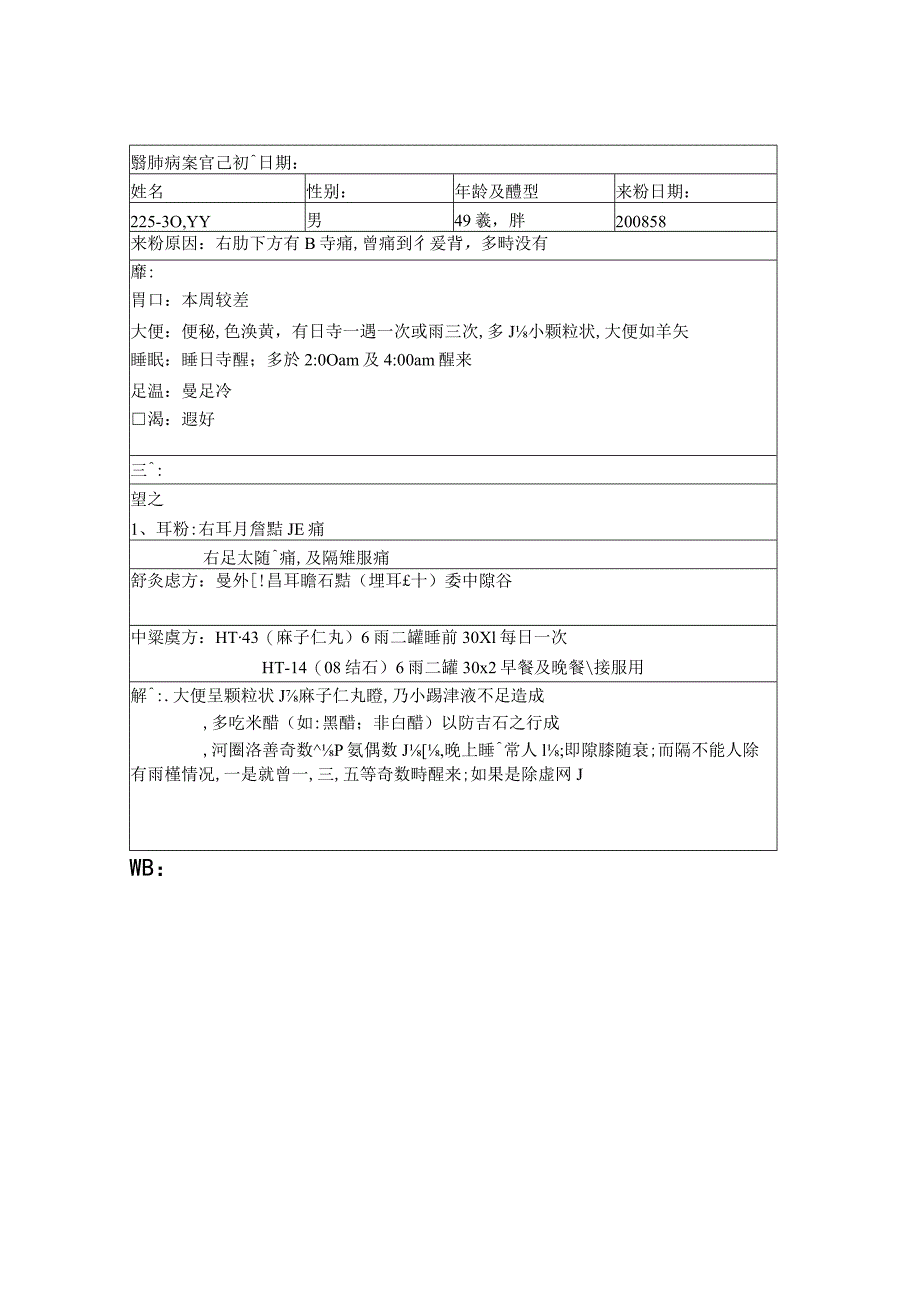 资深中医医师病案记录-中药方 (299).docx_第1页