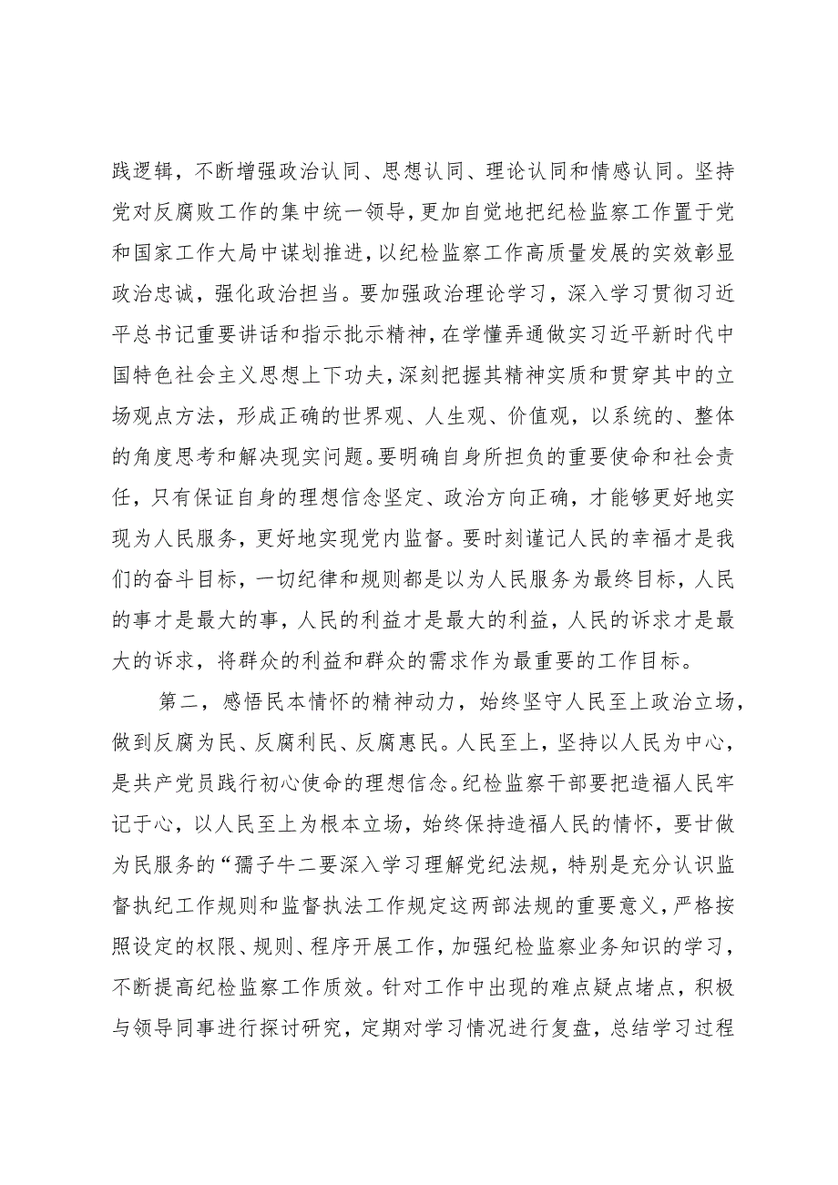 纪检监察干部主题教育交流研讨发言提纲.docx_第2页