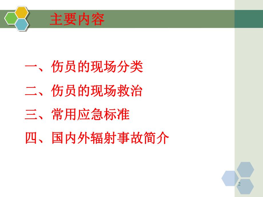 核与辐射事故伤员的分类与救治.ppt_第2页