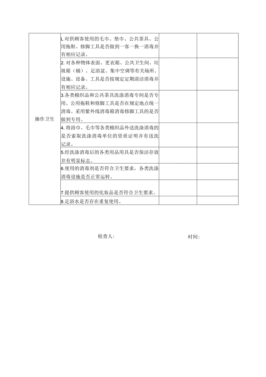 南通市足浴场所卫生专项整治自查表.docx_第2页