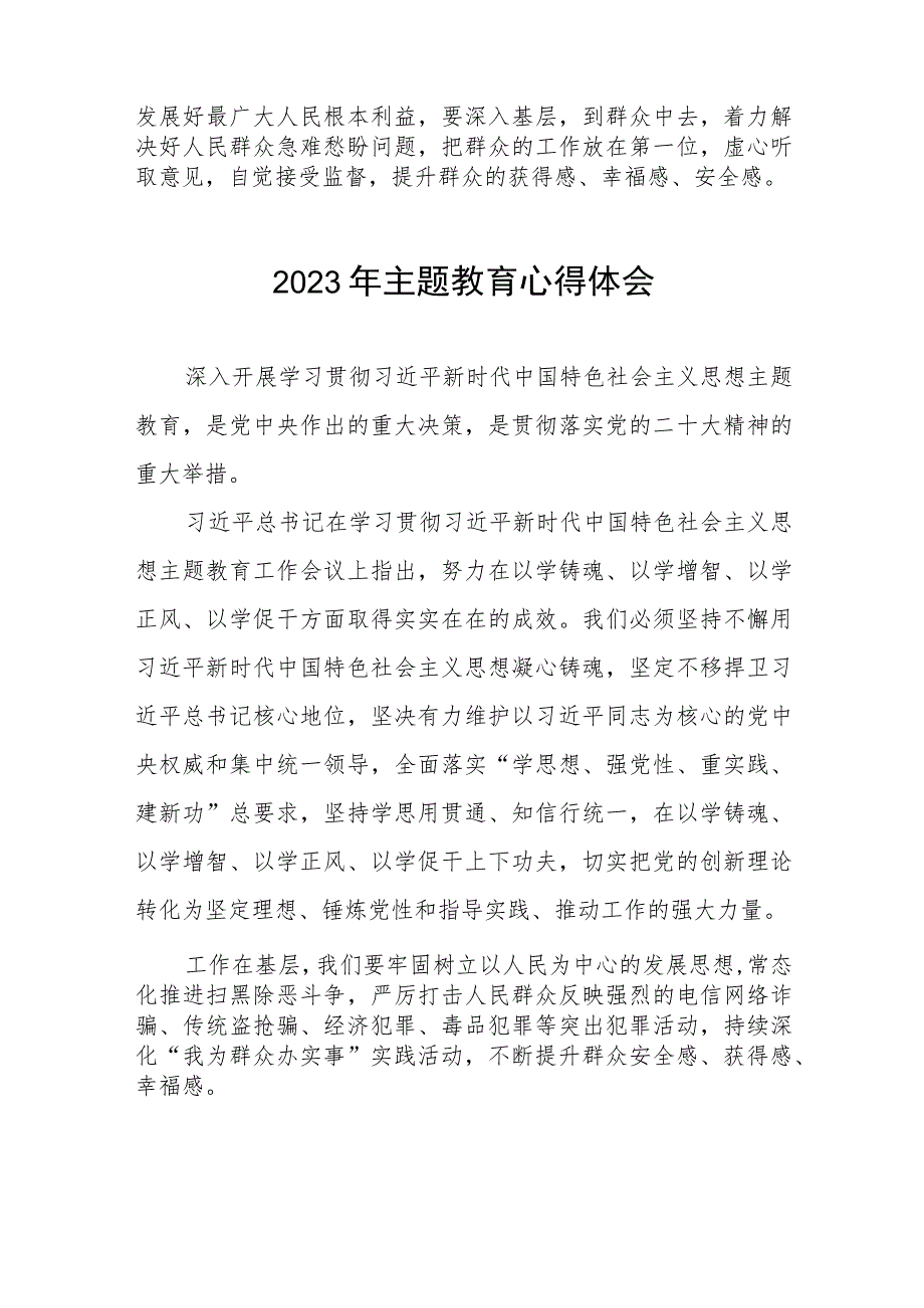 公安民警第二批主题教育学习心得体会十篇.docx_第2页