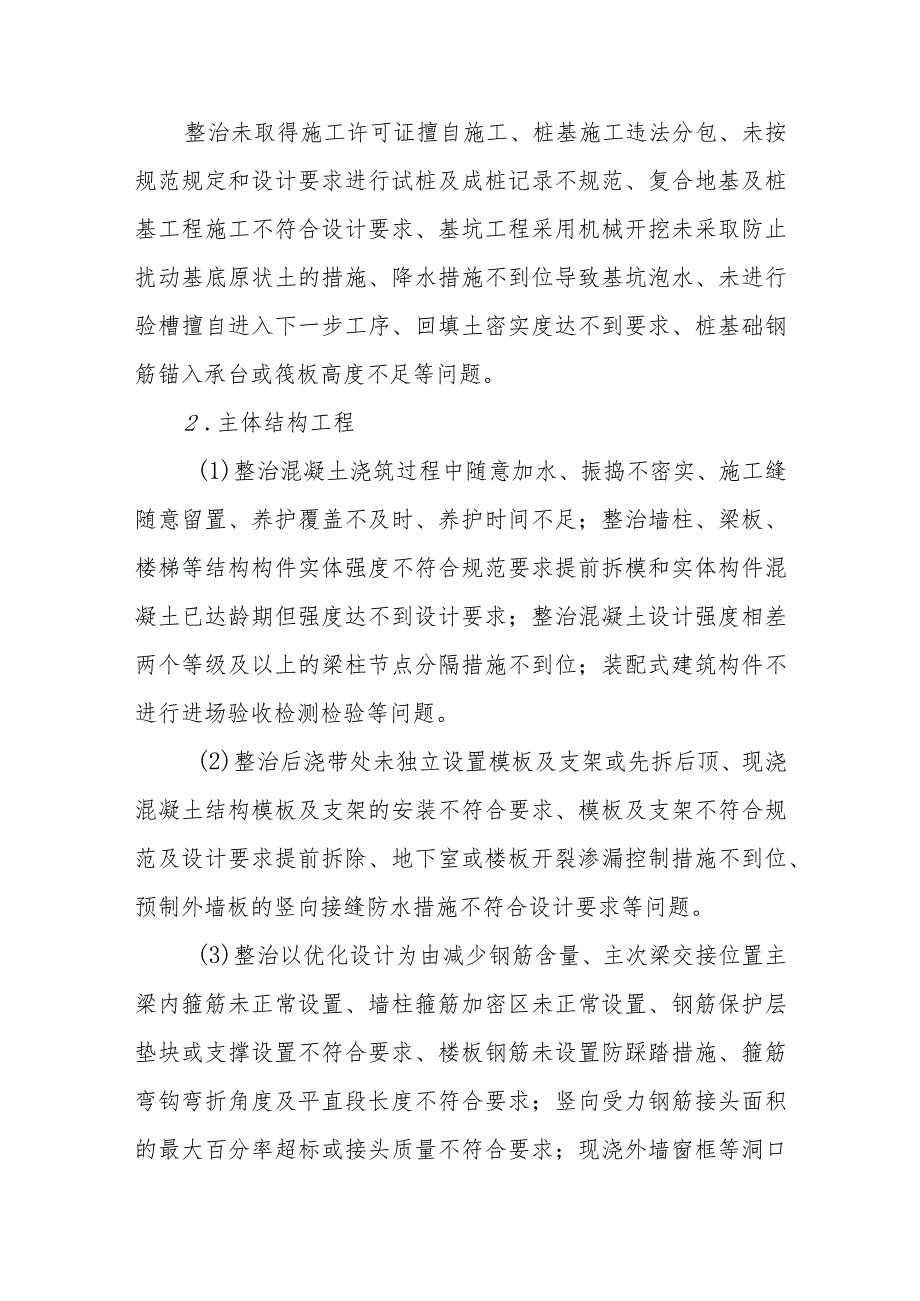 2023年XX市房屋市政工程质量专项清查和整治行动方案.docx_第2页