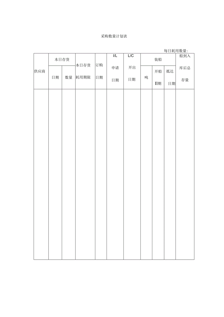 采购数量计划表.docx_第1页